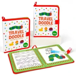Mideer Travel Doodle: The Very Hungry Caterpillar Activity Kit for Ages 3+, Portable Drawing Board with 2 Double Sided Pens, Perfect for Travel Fun