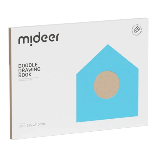 كتاب رسم وتلوين ميدير ورق كرافت للأطفال سن 3 سنوات فأكثر أنشطة إبداعية صفحات سميكة متينة مثالية للأطفال الصغار ورياض الأطفال مقاس 12x12 بوصة - ميدير - Image 2