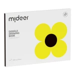Mideer Drawing Doodle Book for Kids Age 3+ Black Paper with 2 Drawing Stencils and a Wooden Stylus, Perfect Gift for Toddlers and Preschoolers, Promotes Creativity - MIDEER
