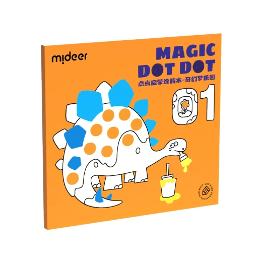 مجموعة فنون تعليمية Mideer Magic Dot Dreamland لعمر 2 سنة: ابتكر صور نقاط جميلة واستكشف مواضيع أرض الأحلام للأطفال بعمر 2 سنة وما فوق - ميدير - Image 2