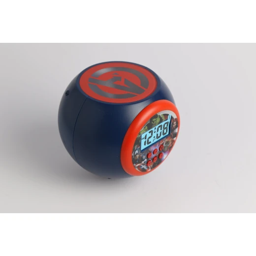 Disney Avengers Kids Alarm Clock with Projector and Blue LED Display. Features Snowflakes Projection, Automatic Timer (5, 10 or 30 mins) and Easy-to-Use Buttons. Age 3+ - Disney - Image 3