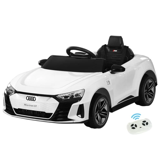 سيارة أودي RS e-tron GT كهربائية للركوب للأطفال، لون أبيض، جهاز تحكم عن بعد 12 فولت، 2.4 جيجاهرتز - أودي - Image 7