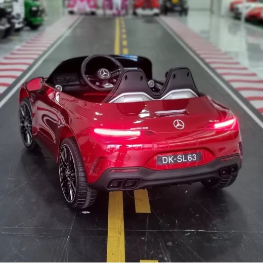 سيارة مرسيدس بنز DK SL63 حمراء كهربائية 12 فولت 4 محركات جهاز تحكم عن بعد - DK - Image 4