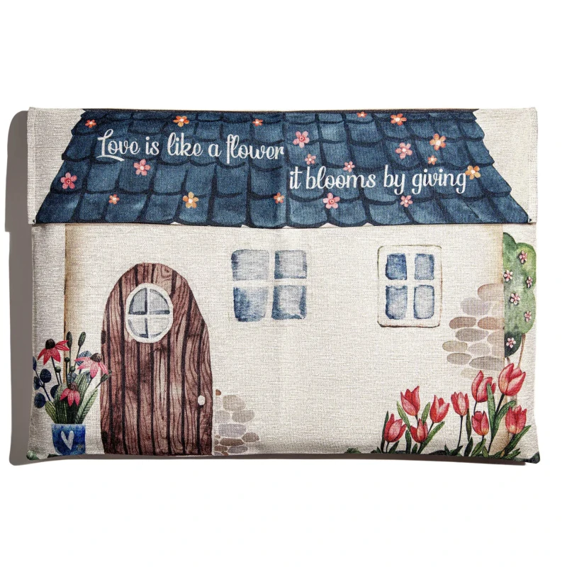 ظرف تغليف هدايا هابي هوم من أوربان روجز بنسيج الكتان مقاس 50x70 سم - اربن رجز