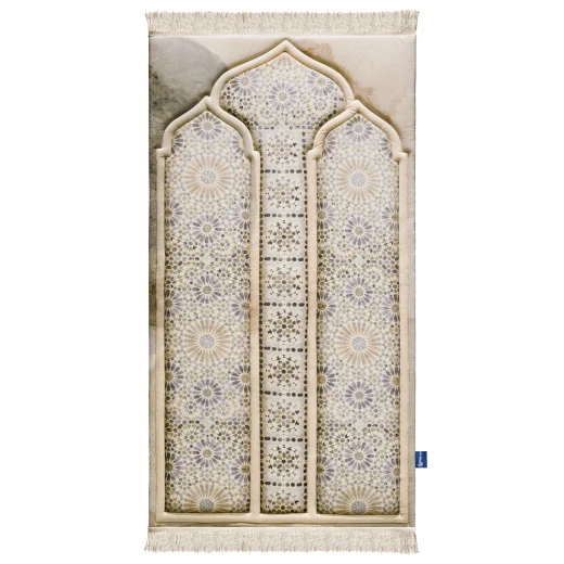 سجاد صلاة مغربي فاخر مبطن من أوربان ريجز 120x64 سم قماش مخملي ناعم مع بطانة إسفنجية سجاد صلاة مغربي فاخر مبطن من أوربان ريجز 120x64 سم قماش مخملي ناعم مع بطانة إسفنجية