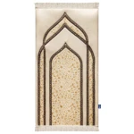سجاد صلاة جولدن بلوسوم بريميوم مبطن من أوربان روجز الأردن 120x64 سم قماش مخملي ناعم - اربن رجز