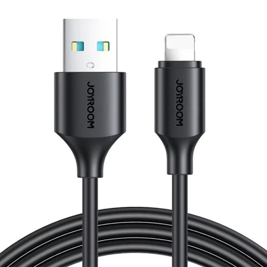 كابل شحن ونقل بيانات USB Lightning من JOYROOM أسود بطول 1 متر لأجهزة iPhone و iPad كابل شحن ونقل بيانات USB Lightning من JOYROOM أسود بطول 1 متر لأجهزة iPhone و iPad