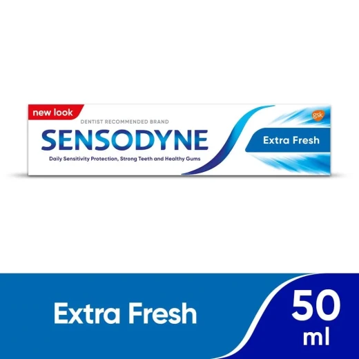 Sensodyne Extra Fresh Toothpaste for Sensitive Teeth, 50ml, Daily Protection - Sensodyne - Image 5