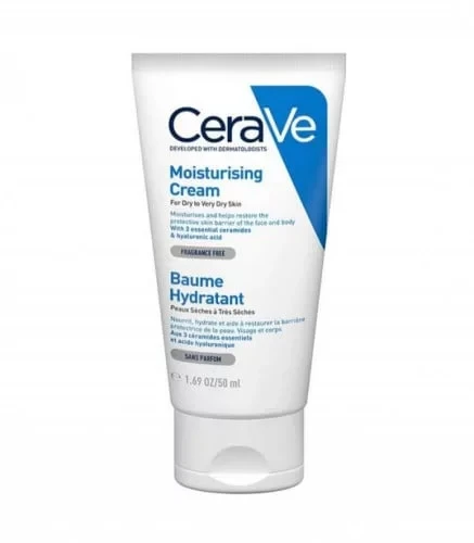 CeraVe Moisturizing Cream for Dry Skin 50ml, Hydrating Face and Body Cream CeraVe Moisturizing Cream for Dry Skin 50ml, Hydrating Face and Body Cream