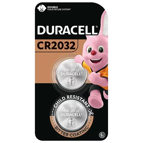 بطارية دوراسيل CR2032 ليثيوم على شكل عملة معدنية 3 فولت، عبوة من 2، طاقة تدوم طويلاً للأجهزة بطارية دوراسيل CR2032 ليثيوم على شكل عملة معدنية 3 فولت، عبوة من 2، طاقة تدوم طويلاً للأجهزة