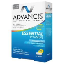 أقراص فيتامينات Advancis Essential 30 مكمل غذائي يومي متعدد الفيتامينات والمعادن للصحة العامة