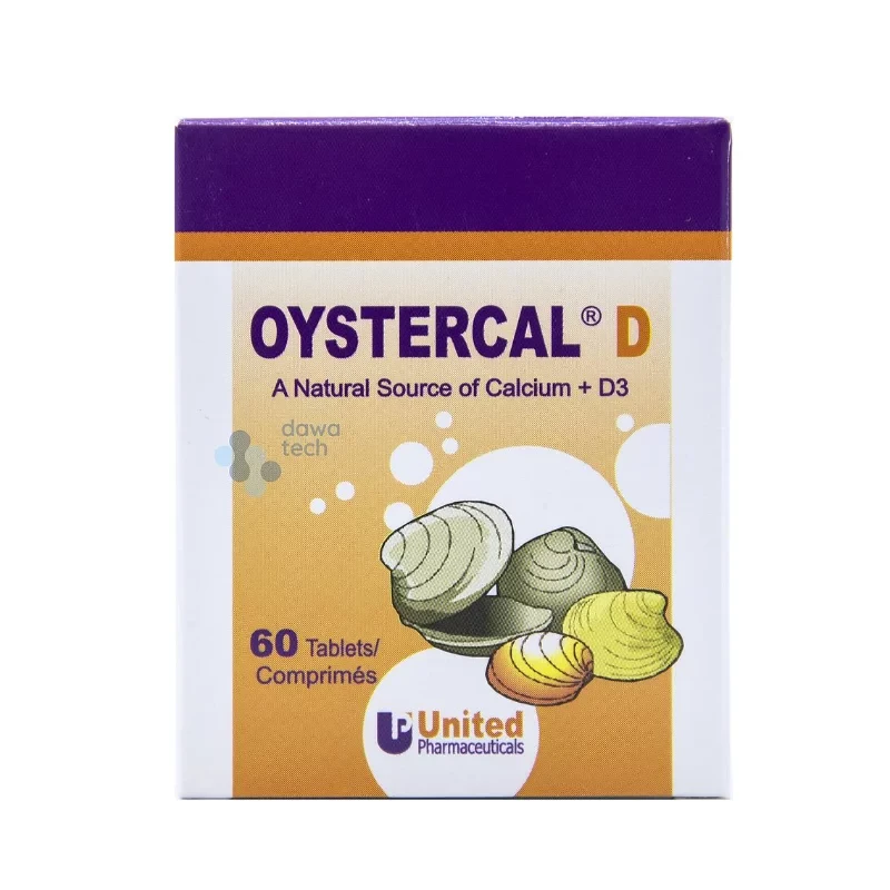 Oystercal D Calcium And Vitamin D3 Supplement 60 Tablets Bone Health Support - Oystercal