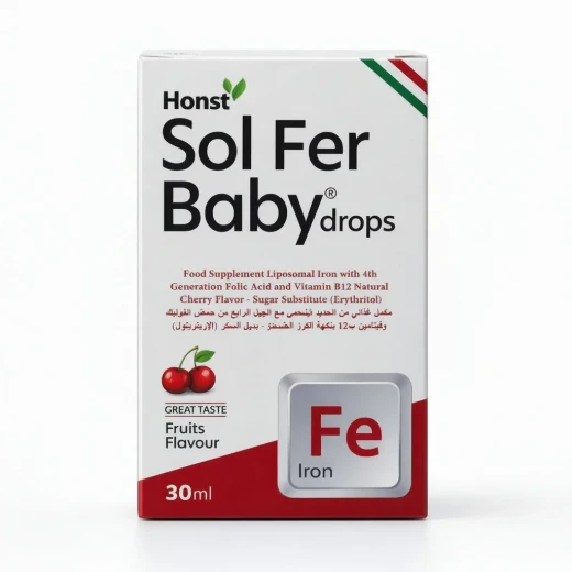 Honst Sol Fer Baby Iron Drops with Folic Acid and Vitamin B12 30ml