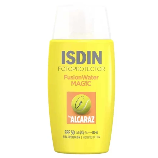 واقي الشمس ISDIN FusionWater Magic SPF50+، حماية واسعة الطيف من الأشعة فوق البنفسجية، تركيبة خفيفة الوزن 50 مل واقي الشمس ISDIN FusionWater Magic SPF50+، حماية واسعة الطيف من الأشعة فوق البنفسجية، تركيبة خفيفة الوزن 50 مل