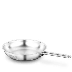 Korkmaz Tombik Stainless Steel Frying Pan 28cm Induction Compatible Professional Quality
