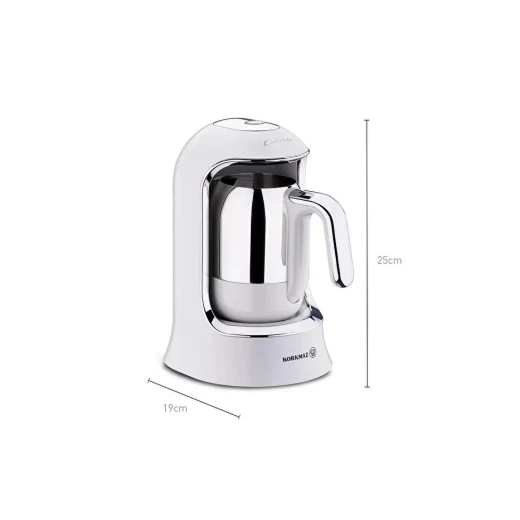 Korkmaz Kahvekolik Deluxe Automatic Turkish Coffee Machine Vanilla A860-12 4 Cup Capacity - Korkmaz - Image 2