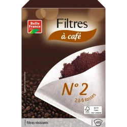 Belle France Coffee Filters 2x80 Pack of 18 Cases for Home and Office Use