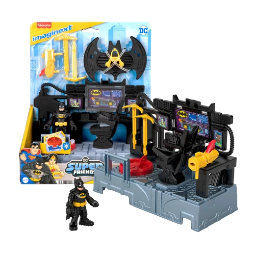 مجموعة لعب مركز قيادة باتمان من Imaginext DC Super Friends مع أضواء وحركة للأطفال في مرحلة ما قبل المدرسة مجموعة لعب مركز قيادة باتمان من Imaginext DC Super Friends مع أضواء وحركة للأطفال في مرحلة ما قبل المدرسة