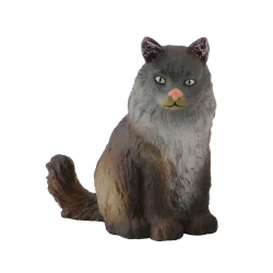 CollectA Realistic Miniature Model Norwegian Forest Cat Figure, Highly Detailed, Hand Painted, 1:12 Scale Collector's Item for Ages 8+, Ideal for Display & Play
