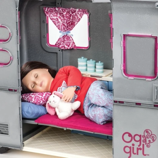 مجموعة لعب Our Generation RV Seeing You Camper، مقطورة تخييم مع ملحقات لدمى 46 سم - أور جيناريشن - Image 9