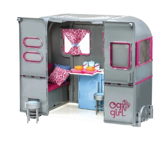 مجموعة لعب Our Generation RV Seeing You Camper، مقطورة تخييم مع ملحقات لدمى 46 سم - أور جيناريشن - Image 3