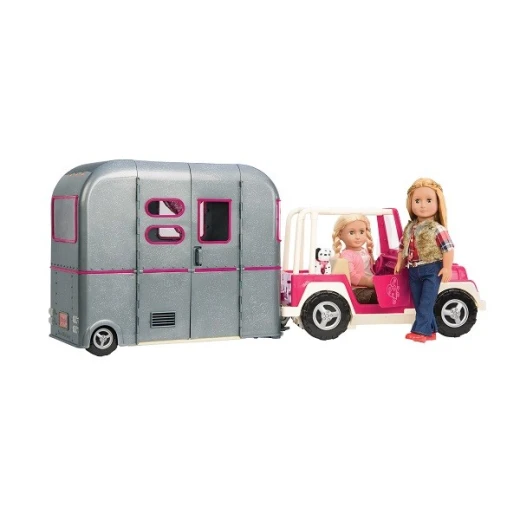 مجموعة لعب Our Generation RV Seeing You Camper، مقطورة تخييم مع ملحقات لدمى 46 سم - أور جيناريشن - Image 7