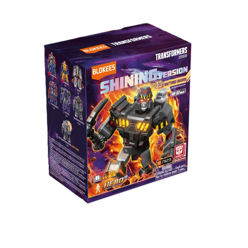 صندوق عشوائي لشخصية Blokees Transformers Galaxy Shining الإصدار 03 من عالم Shattered