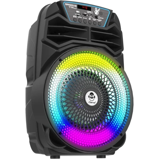 مكبر صوت iDance Groove 114 MK3 بلوتوث محمول مع كاريوكي، أسود/أبيض - Image 6