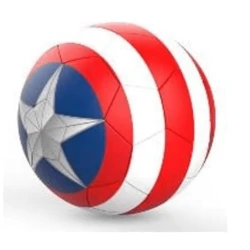 Marvel Captain America Stripes Football ST MVL013 Red, Blue, White, 22 cm Diameter