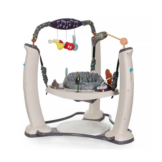 مركز أنشطة القفز Evenflo Exersaucer Jam Session، مقعد 360 درجة، أضواء وأصوات، 26+ نشاطًا