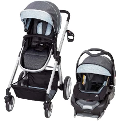 Baby Trend Go Gear Sprout 35 Travel System Blue Spectrum – Lightweight Stroller & Infant Car Seat, 3 Modes, Telescoping Handle, Large Storage & EVA Wheels