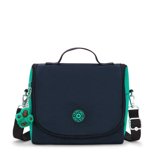 Kipling Kichirou Lunchbox – Blue Green – Insulated Lunch Bag with Trolley Sleeve, Perfect for School or Work Kipling Kichirou Lunchbox – Blue Green – Insulated Lunch Bag with Trolley Sleeve, Perfect for School or Work