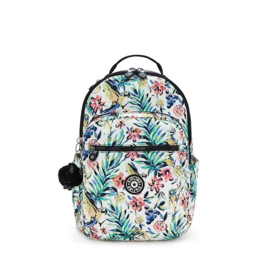 حقيبة ظهر كبيرة من Kipling Seoul Cocktail Floral - حقيبة سفر