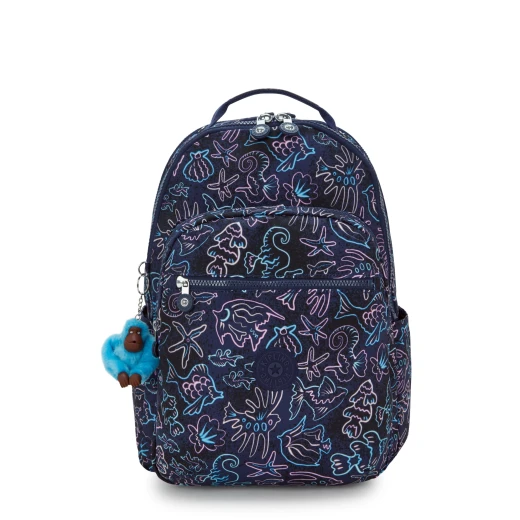 حقيبة ظهر Kipling Seoul Lap Disco Fish مع مقصورة للكمبيوتر المحمول حقيبة ظهر Kipling Seoul Lap Disco Fish مع مقصورة للكمبيوتر المحمول