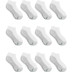 Hanes Boys' Double Tough Socks 12-Pair Pack - No Show & Ankle