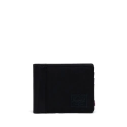 Herschel Hank II RFID Black Wallet - Travel & Card Holder