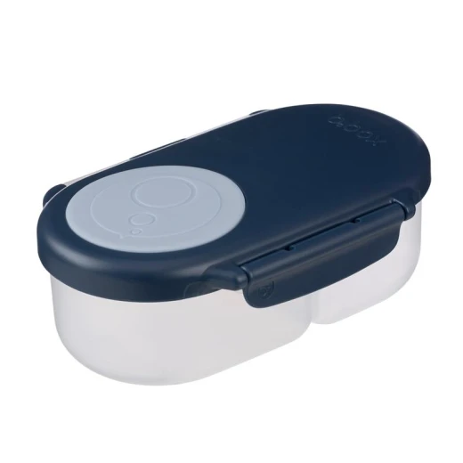صندوق وجبات خفيفة بي.بوكس للأطفال والرضع، مانع للتسرب، مقصورتان، منتصف الليل