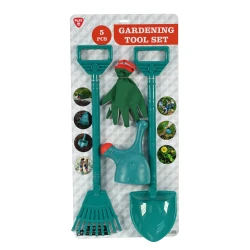 Playgo Toys Garden Tool Set 5 Piece, Durable Plastic, for Kids Ages 3+, Outdoor Play