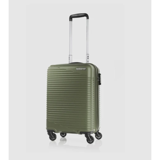 حقيبة ترولي بعجلات دوارة صلبة من American Tourister Sky Park، 55 سم، سوداء، أمتعة سفر حقيبة ترولي بعجلات دوارة صلبة من American Tourister Sky Park، 55 سم، سوداء، أمتعة سفر