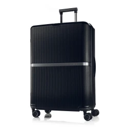 Samsonite Minter Spinner 75cm Black Expandable Luggage with Aero-Trac Wheels