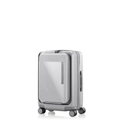 Samsonite Zipprix 20 Inch Expandable Spinner Suitcase Silver, Lightweight Luggage