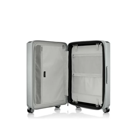 سامسونايت EVOA Z سبينر 75/28 EXP حقيبة سفر كبيرة فضية قابلة للتوسيع بعجلات Aero-Trac وقفل TSA - سامسونايت - Image 4