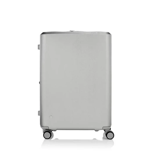 سامسونايت EVOA Z سبينر 75/28 EXP حقيبة سفر كبيرة فضية قابلة للتوسيع بعجلات Aero-Trac وقفل TSA سامسونايت EVOA Z سبينر 75/28 EXP حقيبة سفر كبيرة فضية قابلة للتوسيع بعجلات Aero-Trac وقفل TSA