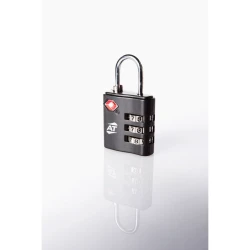 American Tourister TSA 3 Dial Combination Lock Black Travel Accessories Secure Luggage Protection 3 Digit Combination Lock Easy to Set and Use Durable ABS Plastic Construction