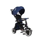 QPlay Rito Plus Eva Wheels Tricycle Bike with Parent Steering Wheel Blue, 10 Months to 3 Years - Qplay