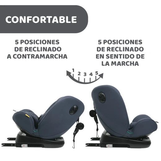 Chicco Unico Evo i-Size Car Seat India Ink 0-12 Years Rotating Isofix - Chicco - Image 10