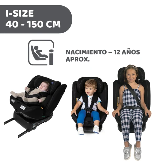Chicco Unico Evo i-Size Car Seat India Ink 0-12 Years Rotating Isofix - Chicco - Image 3