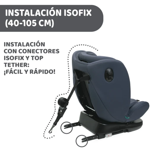 Chicco Unico Evo i-Size Car Seat India Ink 0-12 Years Rotating Isofix - Chicco - Image 4