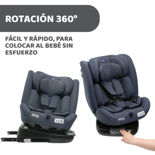 Chicco Unico Evo i-Size Car Seat India Ink 0-12 Years Rotating Isofix - Chicco - Image 7