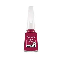 Flormar Nail Enamel 075 Baroque Bordeaux Long Lasting Shiny Finish